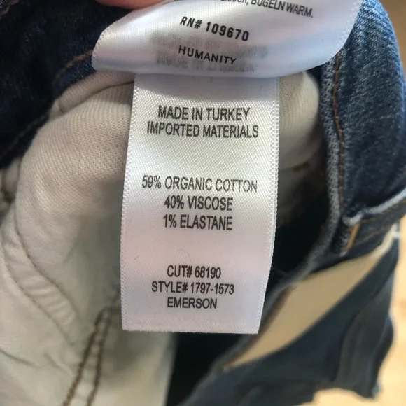 Citizens of Humanity Emerson Jeans size 28 blue